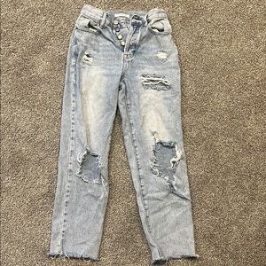Distressed Blue Women's Jeans